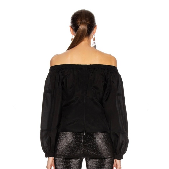 NEW RTA REVOLVE BLACK OFF-THE-SHOULDER TOP - Picture 6 of 9